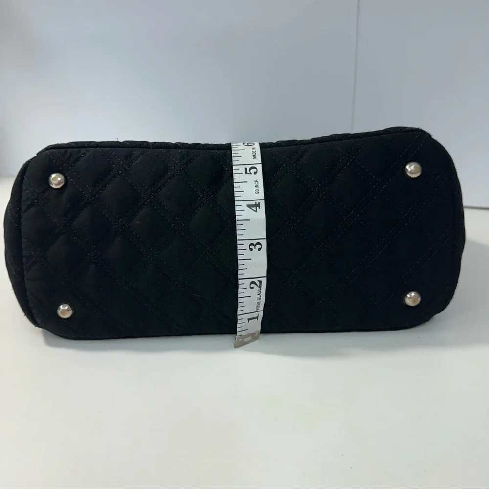 Vera Bradley Black Quilted Campus Back-pack Microfiber - Picture 13 of 14
